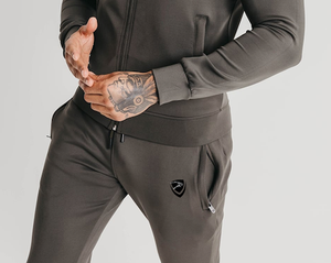 Veste pour homme, sweat-shirt à fermeture éclair pour homme, décontracté uni en coton doux - Product Image 4