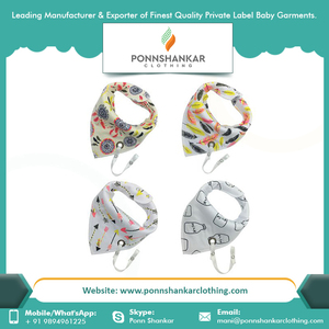 Baberos Tipo Bandana para Bebé |   Baberos de Algodón Orgánico y Rayón de Bambú |   Baberos Personalizados con Estampado Digital para Bebés, Accesorios de Alimentación para Niños Pequeños - Product Image 6