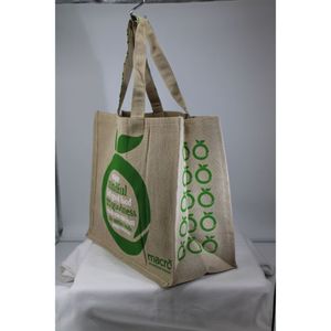 Eco Friendly Reusable Highly Durable Jute <b>Bag</b> with Soft <b>Cotton</b> Handle for Grocery Shopping at Bulk Personalized Custom Tote <b>Bag</b> - Product Image 2