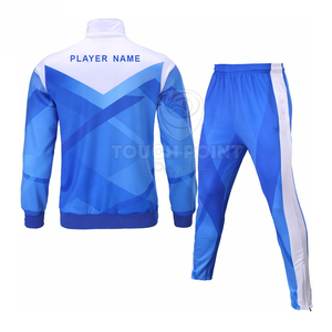 Chándal personalizado de poliéster para hombre, chándal informal de talla grande, con cremallera, para trotar y fútbol - Product Image 2