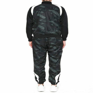 Survêtements de qualité supérieure pour hommes, en molleton épais, avec fermeture éclair et col montant, en coton et polyester, pour l'hiver - Product Image 5