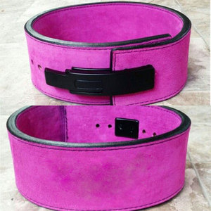 Ceinture de musculation Ying Wears & Gears rose unie avec boucle à levier, modèle YW-LB-5005, antidérapante, unisexe, pour l'entraînement en salle de sport - Product Image 2
