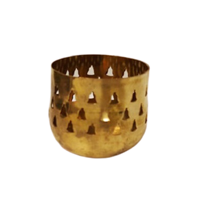 Porte-bougie votif rond de qualité supérieure, en métal couleur or, décoration de mariage, par Home Arts - Product Image 2