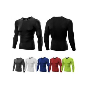 Chemise de compression en forme de corps pour adulte, manches longues, sur mesure, de haute qualité, pour le sport, le fitness, vente en gros - Product Image 1
