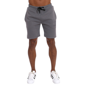 Short de fitness personnalisé pour hommes 100% coton FrenchTerry Fleece Casual Sport Drawstring Design avec motif brodé solide - Product Image 5