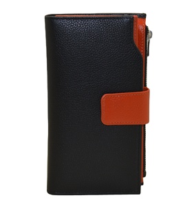 Dernières créatives grande capacité RFID blocage carte organisateur femmes en cuir véritable pochette portefeuille dames sac à main pour Polyester - Product Image 1