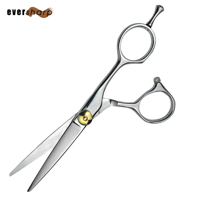 5.75 Inch Straight Hairdressing Scissors Offset Handle Professional Hair Cutting Shears Hair Barber Scissors