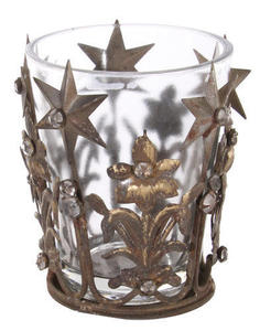 Soporte para velas votivas corona de metal - Product Image 2
