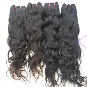 High Quality JAE Model 093 Remy Hair Loose Wavy Indian Temple Human Hair <b>Extensions</b> From Punjab 100g Unprocessed - Product Image 1