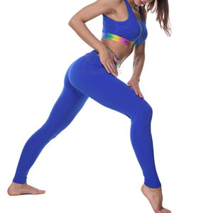 Sans couture fille Entraînement Gym Soutien-Gorge De Sport et Leggings Vêtements Ensembles - Product Image 2