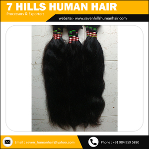 Nouvelle collection d'extensions de cheveux indiens Remy bruts de marque privée pour femmes de haute qualité - Product Image 2