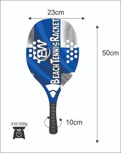 Raquettes de tennis de plage sur mesure, face de 20 mm, poids de 320-340 g, longueur de 50 cm, poignée en fibre de carbone, filet en fibre de verre - Product Image 2