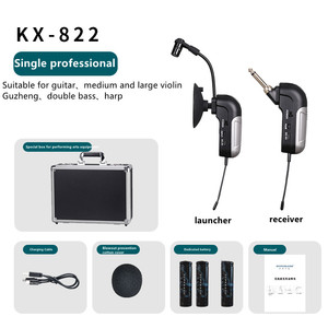 Microphone à condensateur sans fil professionnel Suaranak UHF pour instruments de musique, guitare, violon moyen et grand, violoncelle, <span class=keywords><strong>harpe</strong></span> - Product Image 6