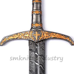 Battle beauty-espada hecha a mano de aspecto antiguo, con funda, (Smk1953) - Product Image 5