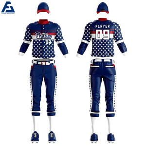 ชุดเครื่องแบบทีมเบสบอลพิมพ์ซับลิเมชันเสื้อเจอร์ซีย์เปล่าพร้อมผ้าตาข่ายเครื่องแบบเบสบอลปรับแต่งได้ - Product Image 5