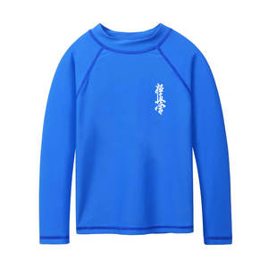 Customized Comfortable Fashionable HMS Brand Quick Dry Rash <b>Vest</b> with Logo Unisex <b>Long</b> <b>Sleeve</b> Nylon Rashguard Factory Price - Product Image 1