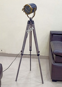 Lámpara de pie con trípode para sala de estar, dormitorio, Vintage, de lectura, para dormitorio, Edison E26, enchufe - Product Image 2