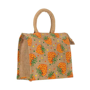 Best Designed Handmade Jute Shopping <b>Bag</b> | Zipper Closure Biodegradable Reusable Multipurpose Eco Friendly <b>Bag</b> Premium Quality - Product Image 3