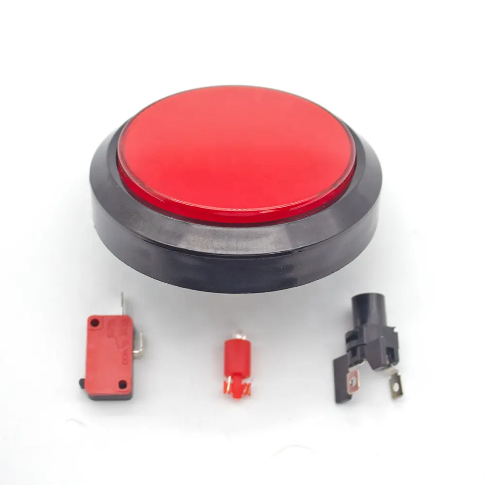 Arcade game parts factory direct wholesale 100 mm zero delay LED illuminated switch arcade machine push buttons