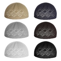 Chapeau de prière musulman VAYA Textile pour homme, taille personnalisée, respirant, en coton/polyester/laine, Kufi, usage quotidien, décontracté, formel, toutes saisons, Moyen-Orient