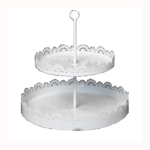 Support de gâteau aux fruits multifonctionnel pour la célébration de la fête d'anniversaire Support de serveur de gâteau en métal décoratif arrondi - Product Image 1