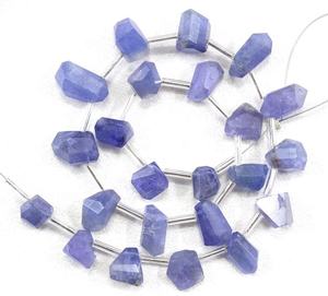 Piedras naturales de tanzanita azul, 23 unidades, pepitas facetadas, fabricante, venta al por mayor - Product Image 1