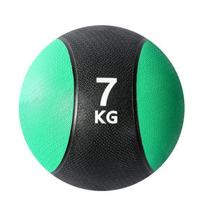 Bola de Medicina de goma sólida de doble Color, personalizada, ejercicio central, Bola de peso, equilibrio, medicina - Product Image 3