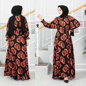 Nouvelle saison de robes islamiques modestes pour femmes Abaya Kaftan tunique Kimono Hijab en soie Dubaï arabe ethnique turc qualité musulmans - Product Image 2