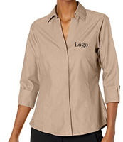 Blouse d'été décontractée vintage tissée à manches longues pour femme, personnalisable ODM, vente en gros, prix abordable, en stock, éco-responsable