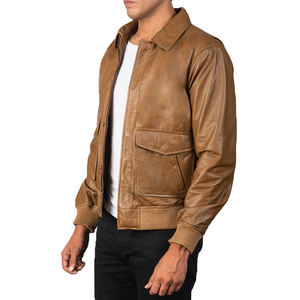 Veste en cuir imperméable tendance et décontractée au meilleur prix, fermeture éclair croisée, hiver, grande taille, fourrure de mouton respirante, personnalisable - Product Image 6