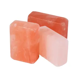 喜马拉雅盐矩形肥皂石优质水疗盐疗按摩石批发来自巴基斯坦