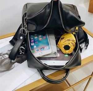 fashion girls Backpack bag genuine Leather college Schoolbag Ladies Shoulder bag high quality custom logo - Product Image 6