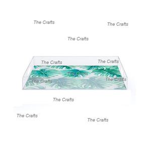 ถาดเสิร์ฟอะคริลิคดีไซน์สวยมาก รูปทรงสี่เหลี่ยมผืนผ้า สำหรับใช้ในครัว ใส่อาหาร ชา ขนม ราคาไม่แพง - Product Image 3