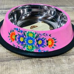 נירוסטה לחיות מחמד קערה, יד צבוע לחיות מחמד קערת עבור באופן וכלב האכלה - Product Image 6