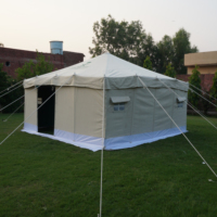 Tente en toile de luxe koweïtienne de qualité supérieure, taille personnalisée, tente de camping en plein air, tente imperméable, secours en cas de catastrophe, camp de réfugiés