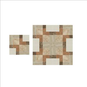 Baldosas de porcelana cerámica de color marrón con efecto madera 400x400mm - Product Image 6