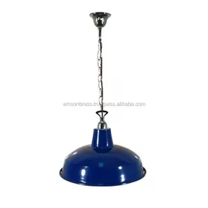 Blue Powder Coated Finishes Pool Point Play Room Usage Pendant Light