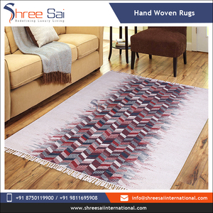 Meilleure qualité 100% fait à la main laine coton brodé Kilim conception lavable classique intérieur tissé tapis salon tapis ensembles - Product Image 5