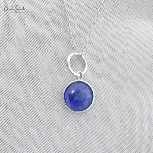 Gran oferta, colgante de tanzanita azul de 4.37Cts, diseño Simple, piedras preciosas de Plata de Ley 925, colgantes y dijes finos hechos a mano, venta directa - Product Image 1