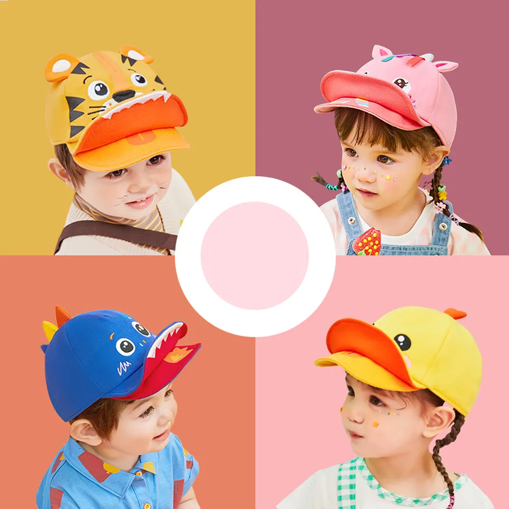 Wholesale Casual Baseball Cap With Embroidery Character Baby Cap Kids Baseball Hat
