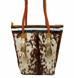 Bolso de hombro de cuero bohemio con cuentas de estilo Ibicenco Vintage indio tradicional para mujer cierre con cremallera hecho a mano algodón moda Patchwork - Product Image 4