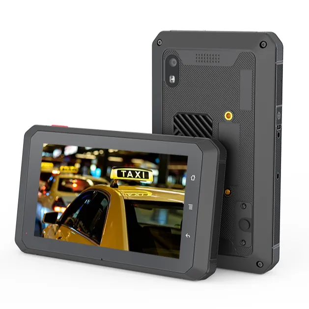 5 Zoll robustes Tablet Fahrzeug montierter Monitor GPS-Tracking für Taxi eingebaut in NFC WIFI BT 4G GPS für Taxi Dispatch System