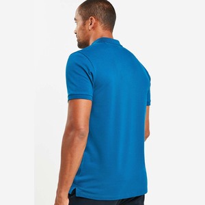 T-shirt homme anti-rides en piqué de coton à manches courtes, avec logo découpé sur le devant et grandes rayures contrastées, motif cheval - Product Image 2