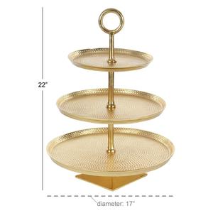 Gold Aluminum Metal <b>Mirror</b> Tray Decorative 3 Tier Display Stand <b>Tabletop</b> Portable Wedding Vanity <b>Mirror</b> Stand Home Decor Accent - Product Image 3