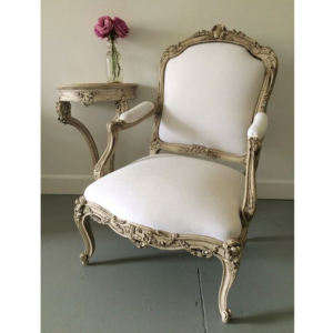 Silla de Comedor de Estilo Francés, Producto de Primera Calidad, Muebles para el Hogar de Madera Maciza, Diseño Elegante, Silla de Comedor con Brazos, Muebles de Madera - Product Image 2