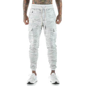 Pantalones ajustados para hombre Pantalones de algodón y poliéster Pantalones con logotipo personalizado para hombre - Product Image 1