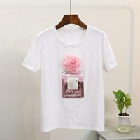 Kaos Crop Top Wanita Model High Street Style Polos Ramah Lingkungan Bahan Batik Poplin Flanel Aplikasi Lubang Denim Kancing Kustom