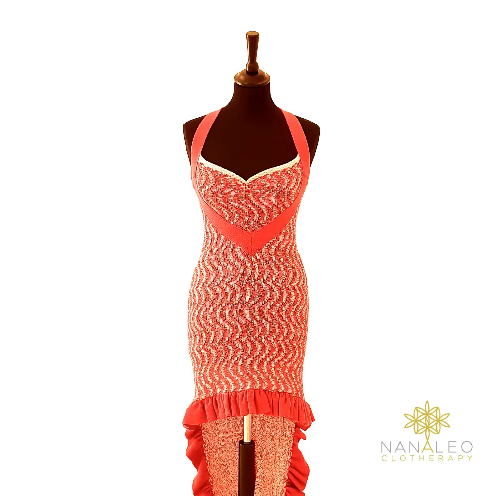 High Fashion Italian craftmanship organic yarn luxury eco-friendly DRESS for Cocktail or Party