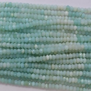 ลูกปัดหินอัญมณีสำหรับชาวเปรูและชาวเปรูสีฟ้าธรรมชาติขนาด4มม. - Product Image 5