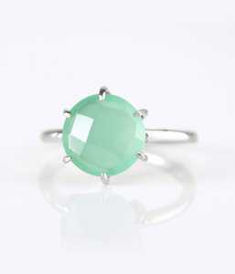 แหวนพลอยโมราสีทองพร้อมชุดง่ามสีทองทันสมัยสำหรับงานแต่งงานและแหวนครบรอบ - Product Image 2